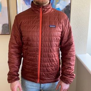 Patagonia nano puff jacket maroon/burgundy